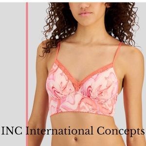 INC International Concepts Women's Lace-Trim Bralette